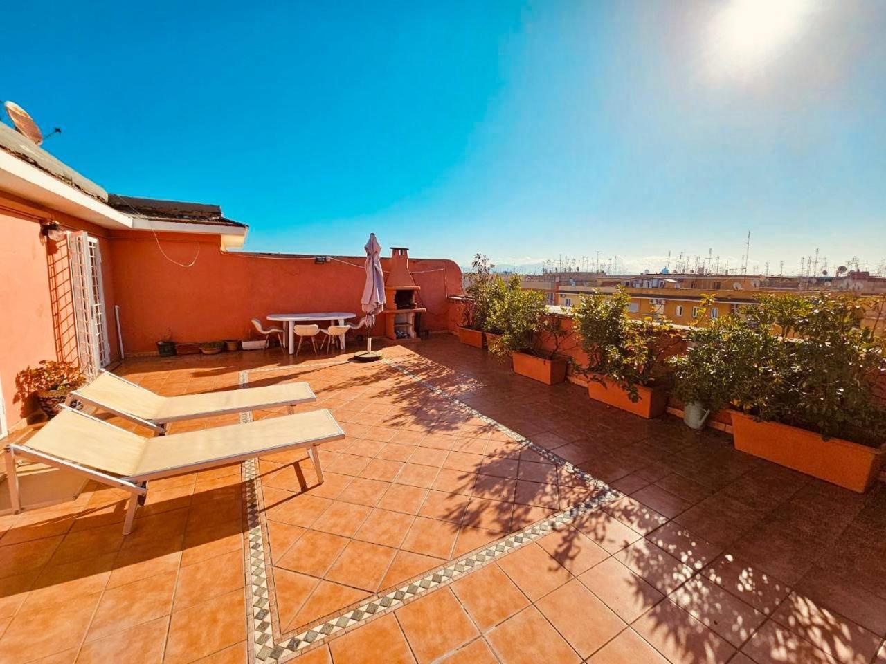 Ferienwohnung Rooftop Marconi Rom Exterior foto